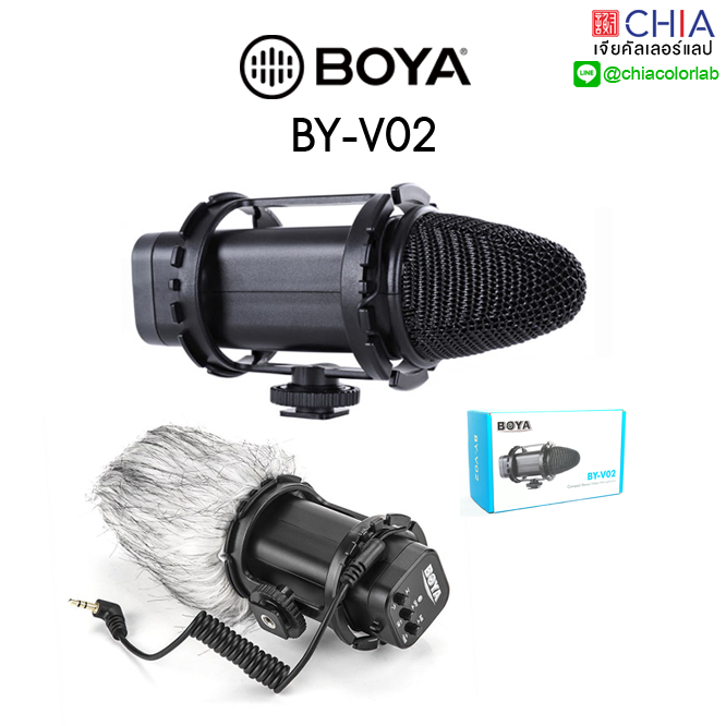 [ เจียหาดใหญ่ ] ไมโครโฟน Boya BY-V02 ไมค์สาย กล้อง เลนส์ หาดใหญ่ Hatyai Camera Lens